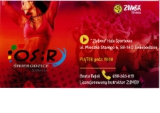 Zumba fitness - plakat [Dokument życia społecznego]
