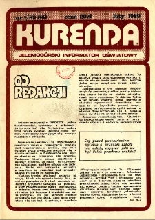 Kurenda : jeleniogórski informator oświatowy, 1989, nr 1 (15)