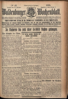 Waldenburger Wochenblatt, Jg. 61, 1915, nr 42