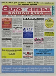 Auto Giełda Dolnośląska : regionalna gazeta ogłoszeniowa, 2006, nr 9 (1398) [23.01]