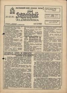 Solidarność Jeleniogórska : informacje związkowe : 20.02.1981 r., nr 4