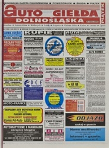 Auto Giełda Dolnośląska : regionalna gazeta ogłoszeniowa, 2006, nr 11 (1400) [27.01]