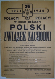 25-lecie istnienia Polskiego Związku Zachodniego [Dokument życia społecznego]