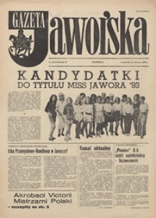 Gazeta Jaworska, 1993, nr 25