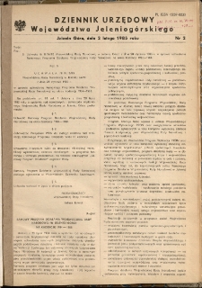Dziennik Urzędowy Województwa Jeleniogórskiego, 1985, nr 2
