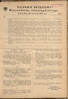 Dziennik Urzędowy Województwa Jeleniogórskiego, 1985, nr 3
