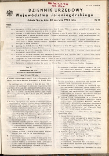 Dziennik Urzędowy Województwa Jeleniogórskiego, 1985, nr 8