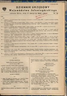 Dziennik Urzędowy Województwa Jeleniogórskiego, 1989, nr 12