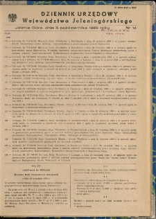 Dziennik Urzędowy Województwa Jeleniogórskiego, 1989, nr 14