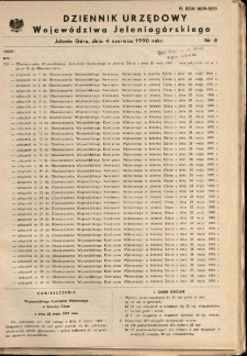 Dziennik Urzędowy Województwa Jeleniogórskiego, 1990, nr 8