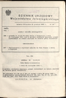 Dziennik Urzędowy Województwa Jeleniogórskiego, 1990, nr 23*