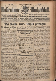 Waldenburger Wochenblatt, Jg. 61, 1915, nr 50