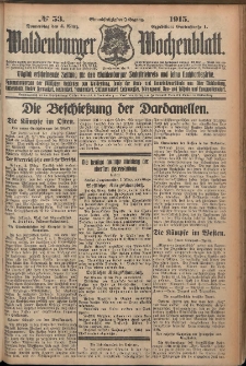 Waldenburger Wochenblatt, Jg. 61, 1915, nr 53