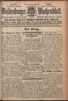 Waldenburger Wochenblatt, Jg. 61, 1915, nr 55