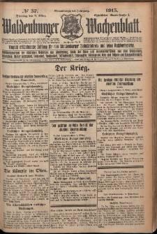 Waldenburger Wochenblatt, Jg. 61, 1915, nr 57