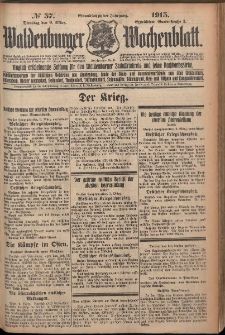 Waldenburger Wochenblatt, Jg. 61, 1915, nr 57