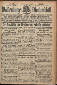 Waldenburger Wochenblatt, Jg. 61, 1915, nr 60