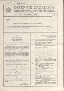 Dziennik Urzędowy Województwa Jeleniogórskiego, 1991, nr 8