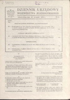 Dziennik Urzędowy Wojew&oacute;dztwa Jeleniog&oacute;rskiego, 1991, nr 31