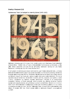 Skarby z Pracowni (15) : Państwowy Teatr Dolnośląski w Jeleniej Górze (1945-1965) [Dokument elektroniczny]