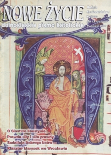 Nowe Życie: dolnośląskie pismo katolickie: religia, kultura, społeczeństwo, 2003, nr 4 (343)