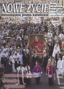 Nowe Życie: dolnośląskie pismo katolickie: religia, kultura, społeczeństwo, 2011, nr 7-8 (430-431)