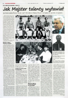 Jak Majster talenty wyławiał : jak Kiryk wypatrzył Psujka i Nogalę. I jak Śmitkowski oraz Matosz i Psujek na olimpiadę nie pojechali, choć powinni... [Dokument ikonograficzny]