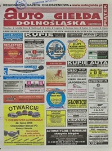 Auto Giełda Dolnośląska : regionalna gazeta ogłoszeniowa, 2006, nr 80 (1469) [14.07]