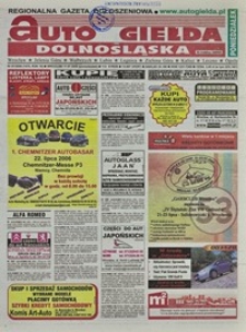 Auto Giełda Dolnośląska : regionalna gazeta ogłoszeniowa, 2006, nr 81 (1470) [17.07]