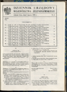 Dziennik Urzędowy Województwa Jeleniogórskiego, 1993, nr 6