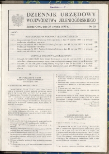 Dziennik Urzędowy Województwa Jeleniogórskiego, 1993, nr 28