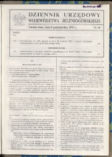 Dziennik Urzędowy Województwa Jeleniogórskiego, 1993, nr 36