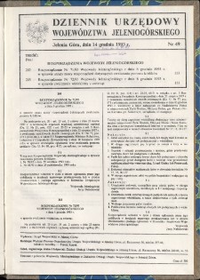 Dziennik Urzędowy Województwa Jeleniogórskiego, 1993, nr 49