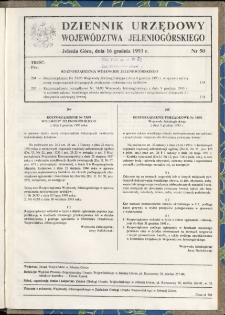 Dziennik Urzędowy Województwa Jeleniogórskiego, 1993, nr 50
