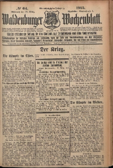 Waldenburger Wochenblatt, Jg. 61, 1915, nr 64