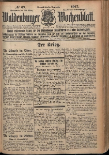 Waldenburger Wochenblatt, Jg. 61, 1915, nr 67