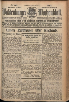 Waldenburger Wochenblatt, Jg. 61, 1915, nr 90