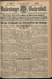 Waldenburger Wochenblatt, Jg. 61, 1915, nr 100