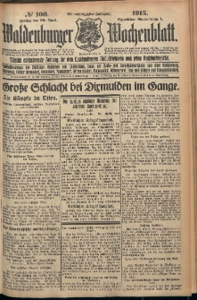 Waldenburger Wochenblatt, Jg. 61, 1915, nr 100