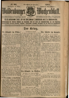 Waldenburger Wochenblatt, Jg. 61, 1915, nr 66