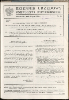 Dziennik Urzędowy Województwa Jeleniogórskiego, 1994, nr 28