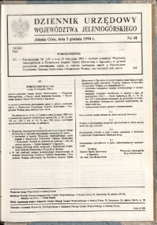 Dziennik Urzędowy Województwa Jeleniogórskiego, 1994, nr 48
