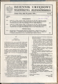 Dziennik Urzędowy Województwa Jeleniogórskiego, 1994, nr 54
