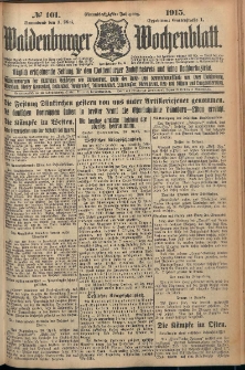 Waldenburger Wochenblatt, Jg. 61, 1915, nr 101
