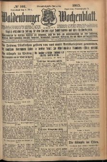 Waldenburger Wochenblatt, Jg. 61, 1915, nr 101