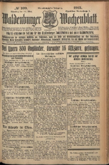 Waldenburger Wochenblatt, Jg. 61, 1915, nr 109