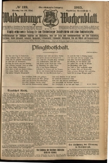 Waldenburger Wochenblatt, Jg. 61, 1915, nr 119