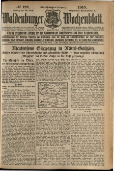 Waldenburger Wochenblatt, Jg. 61, 1915, nr 122