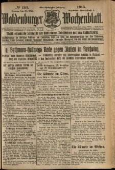 Waldenburger Wochenblatt, Jg. 61, 1915, nr 124