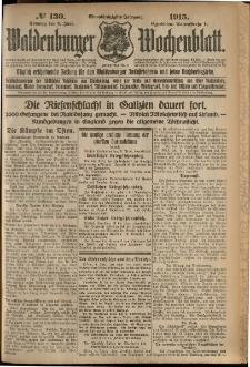 Waldenburger Wochenblatt, Jg. 61, 1915, nr 130
